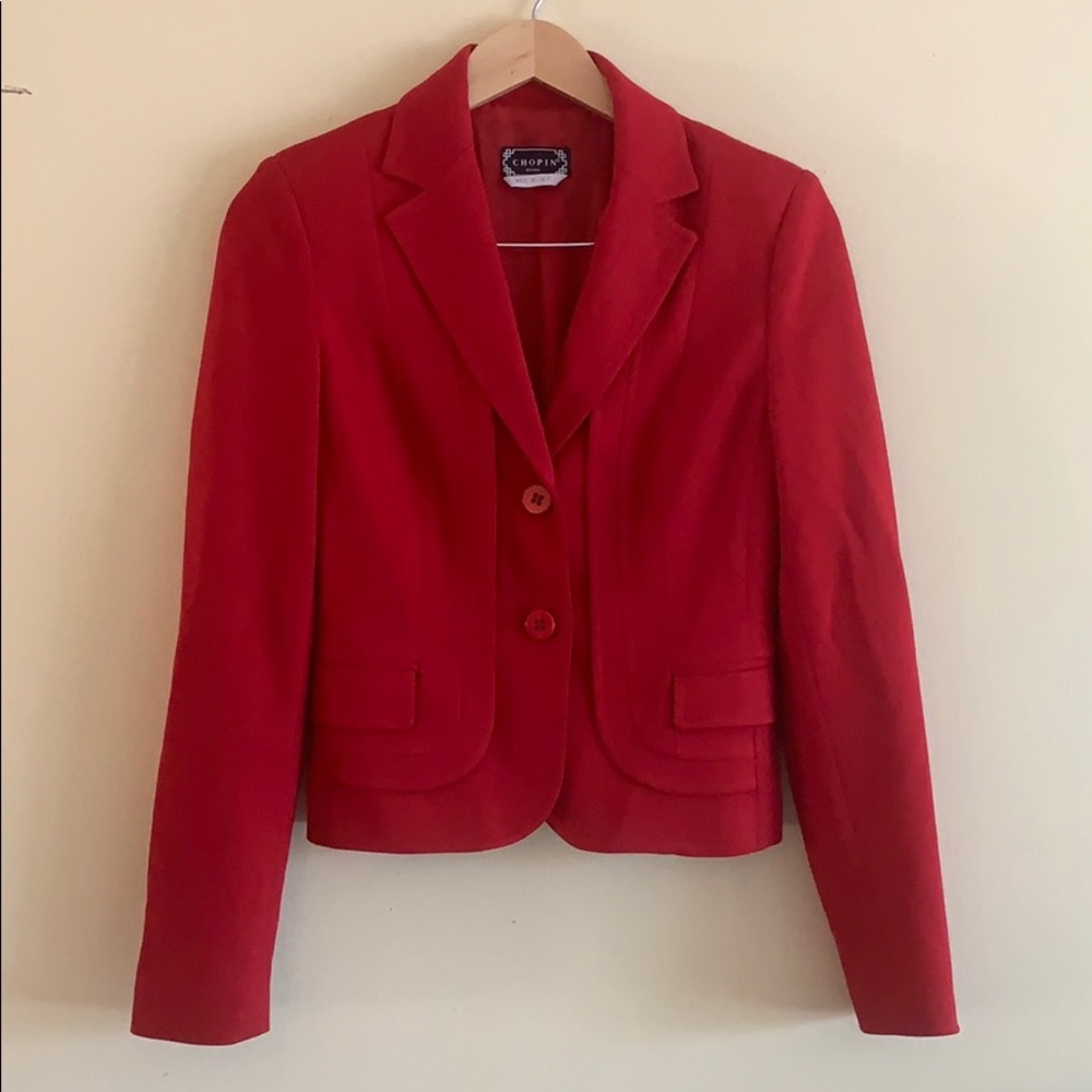 Red Italian Blazer